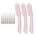 Frcolor Beard Trimmer Set - 10PC Zision Peeling Shaver & Portable Women's Face Razor - International Shipping Available - Buy Online on GoSupps.com