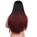 This Is A Wig 24 Inch Purple Long Straight Hair Wig Sold By Ladies Pink/Yellow/Orange Wig Middle Natural Hair 24inches ombre