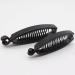 Buy Ayrsjcl 2-Part Plastic Banana Hairpin - Solid Black Wave Hair Clip for Women | Durable ABS Hair Accessories - Buy Online on GoSupps.com