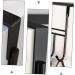 WHAMVOX College Essentials 7 Door Hook s Robe Hanger Stainless Steel Hangers Storage Racks Shelf Office No Punching 42X22CM Black - Buy Online on GoSupps.com