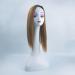 Nature Straight Mixture Snythetic Hair Topper 18" Side Parting Lace Base Clip in Wiglet Full Head Wear Crown Wig (Left Part 27# Dark Blonde) - Buy Online on GoSupps.com