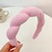 BLAAROOM Bubble Spa Headband - Soft Sponge Hair Wrap for Women | Skincare, Makeup, Yoga, Shower | Pink - Buy Online on GoSupps.com