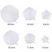 Silicone Stretch Storage Covers Food Protection Cover Transparent Reusable Suitable for Cups Bowls Jars Utensils Etc.(White Transparent) - Buy Online on GoSupps.com