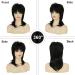 Amnenl Short Black Shaggy Layered Mullet Wig for Women - Heat Resistant Cosplay Daily Hair Wig (Black) - Buy Online on GoSupps.com