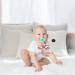 KINREX Baby Pacifier Holder - Soft Elephant Stuffed Animal with Binky Clip for Newborn Boys & Girls | Pink, 18 cm - Buy Online on GoSupps.com