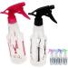 Buy 2 Plastic Spray Bottles - Clear Empty Water Mist Hair Spray for Travel & Home Use - Buy Online on GoSupps.com