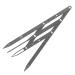 Eyebrow Makeup Ruler Stainless Steel Golden Ratio Eyebrow Measurement Ruler Eyebrow Makeup Measure Tool(Black)