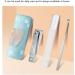 Nail Clippers Set Manicure Set Nail Care Get The Healthiest Polished Nails Solutions Contains Nail File for Everyday use (Color : Blue) - Buy Online on GoSupps.com