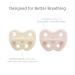 Hevea Natural Rubber Pacifier for 3-36 Months | BPA-Free Soft & Durable Hygienic One-Piece Design - 2 Pack (Powder Pink & Milky White) - Buy Online on GoSupps.com