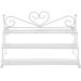 Frcolor Metal Nail Polish Wall Rack Organizer Holder 3 Tier Organizer Display Rack (White)