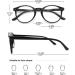 Koosufa Anti-Blue Light Round Reading Glasses for Men & Women | Anti-Fatigue Visual Aid | Multiple Strengths Available - Buy Online on GoSupps.com