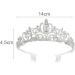 Tiara Crown Crystal Rhinestone Bridal Princess Headband with Comb for Women Bridal Party Wedding Birthdays Anniversaries - Buy Online on GoSupps.com