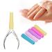 10pcs Nail Clipper Case Silicone All-Round Protection Manicure Cuticle Nipper Protector Cover with Cuticle Scissors(Long thread)