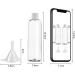 Buzifu 6-Piece Travel Bottle Set - 100ml Plastic Bottles for Air Travel | Transparent Cosmetic Containers with Funnels for Shampoo Lotion & Shower Gel - Buy Online on GoSupps.com