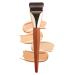Ultra Thin Flat Foundation Brush| Flat Foundation For Liquid Makeup| Flat Concealer Brush| Wooden Handle Liquid Foundation Brush| Flat Makeup Brush For Creamy Powdery Or Liquid Foundation