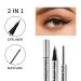 HJOPA 2 in 1 Black Double End Mascara and Eyeliner for Waterproof, Long-Lasting Natural Eyelashes - 0.04 oz (Pack of 1) - Buy Online on GoSupps.com