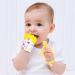 Vicloon Baby Bite Gloves with BPA Free Bite Ring Toy - Soft Gum Soothe for 0-6 Months - Yellow Baby Gloves & Bass Ring - Buy Online on GoSupps.com