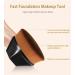 Foundation Makeup Brush for Blending Liquid Cream | Flawless Cosmetics with Protective Case - Black - Buy Online on GoSupps.com