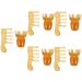 Magiclulu 10 STK massage comb from resin massage gear antistatic comb hair hand tools spurtle spatula scalic scraping the scalp ridge face scratchboard equipment