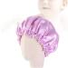 Minkissy Kids Satin Bonnet | Double Layered Sleep Cap Night Hat for Baby Children | Adjustable Elastic | Toddler Sleepwear Accessory in Purple - Buy Online on GoSupps.com