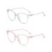 kurkip Blue Light Blocking Silica Glasses Computer Glasses for Women Men Kids Teens Eye Protection Unbreakable Frame Anti-Blue Ray Glasses With Case Anti UV400 & Eyestr - 2Pcs