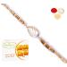 Ghasitaram Gifts Rakhi for Brother Rakhis Online - RM-628 Premium Rakhi with 200 GMS of Besan Barfi