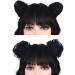 REECHO Space Bun Hair Pieces 2 PCS Mini Claw Clip in Messy & Cat Ears Fake Hair Bun Extensions Wig Accessory Updo Hairpieces for Women Girls (Pack of 2-3" Straight Natural Black) Pack of 2 - 3" Straight Natural Black - Buy Online on GoSupps.com