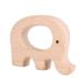 5Pcs Natural Beech Wood Baby Teether Rings - BPA-Free Cute Animal Shapes for Infants Teething (Elephant) - Buy Online on GoSupps.com