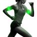 BSEEN 2 Pack LED Armbands for Running - Glow in The Dark Safety Running Gear LED Bracelet Sports Wristbands Citron Yellow