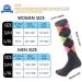 ZLYJ Compression Socks - 3 Pairs Knee High Patterned Running & Travel Stockings for Fitness - International Shipping Available - Buy Online on GoSupps.com