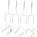 PLAFOPE 4pcs Hat Hooks Wall Hanger Wall Mount Towel Rack Door Hanger Wall Hook Iron Coat White 19X9X5CM White - Buy Online on GoSupps.com
