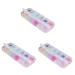 FRCOLOR 3 Sets Nail Gel Polish Shiny Nail Accessories Nail Decor Nail Acrylic Nail Art Accessories Nail Art Acrylic Nail Art Decor Alien Sequins