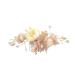 FRCOLOR Comb for Bride Wedding Hair Comb Bridal Hair Comb Women Comb Headpiece Tiara Bridal Comb Hair Comb for Bride Women Hair Comb Dress Headpiece Twisted Ladies Pink