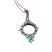 5X Reading Magnifier Necklace Scientific Map Document Magnifying Glass Light Magnifier/Blue Comfortable Anniversary