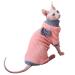 Rayminsino pet cats sphinx hairless cat highly elastic four-legged loop kitten clothing home clothing L blue
