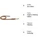 Premium 3m Fat Leather Line - 8mm Cognac with Brass Hook | International Shipping Available - Buy Online on GoSupps.com