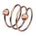 EnerMagiX Magnetic Copper Rings for Men Women Pure Copper Magnetic Rings with Four Strong Magnets Adjustable Copper Rings