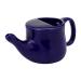 HealthGoodsIn Ceramic Neti Pot Spill Proof with 5 Sachet Neti Salt Microwave Safe - Violet Color