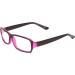 Mohsin Plastic Full Rim Glasses - Clear Lens Black & Purple | Stylish Eyewear for Men & Women - International Shipping - Buy Online on GoSupps.com
