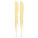 GLEAVI 2 Pcs Croissant Ear Pick Earwax Remover Tool Earwax Scooper Ear Cleaning Swab Cleaning Tool Limpiador De Oidos Ear Cleaning Tool Earwax Pick Ear Wax Cleaning Tool Shofar Ear Pick Light Yellow 11.4x1.1x0.2cm