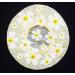 Shower hood yellow shower cap flower motif