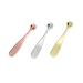 WOONEKY 3pcs Metal Eye Cream Applicator Face Massage Stick Manual Facial Tool for Eye Cream and Mask Application Reduces Puffiness Gold Rose Gold Silver Options