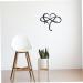 GRIRIW 1pc Iron Pendant Home Decor Heart Pendant Room Backdrop Hanging Ornament Wrought Iron Wall Hanging 45x39cm Black - Buy Online on GoSupps.com