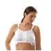 MediChoice Premium Wireless Surgical Bra Adjustable Strap Front Closure Post Surgery Mastectomy Compression Everyday Support Bra X-Large 40 Inch - 42 Inch White Extra Large White