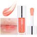 GL-Turelifes Plumping Lip Gloss Oil - Hydrating Tinted Balm for Long Lasting Nourishment | Transparent Lip Glow Oil with Non-sticky Glitter Shine - Primer Lip Tint (001Pink) - Buy Online on GoSupps.com