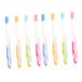 minkissy 8pcs Oral Accessories Adult Toothbrushes Bristle Toothbrushes Oral Care Tool Travel Toothbrush