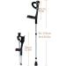 PSMPENG LRVTREC Forearm Crutches Adjustable Aluminum Forearm Crutches with Open Cuff Adjustable Comfortable Durable Wrist Grip for Standard and high Adults Lightweight Lightweight Arm Crutch - Buy Online on GoSupps.com