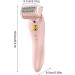 Bikini Trimmer Painless Hair Remover for WomenWet & Shavers for Women 2 in 1 Travel Arm Hair Trimmer for Women for Eyebrows Lips Face Legs Body Pink - Buy Online on GoSupps.com