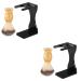 minkissy 2 Sets Shaving Set Shaving Brush And Stand Barber Shaving Brush Salon Shaving Brush Shaving Brush