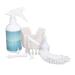 Ear Irrigation Flushing System Kit Manual Ear Rinse Kit with Squeeze Bulb 5 Silicone Nozzles and Ear Wash Basin Gentle Washing Syringe for Adults Seniors
